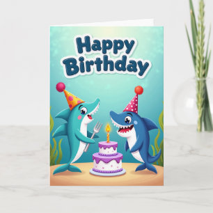 Ocean Birthday Creature Card