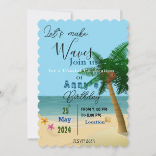  Ocean Bliss Celebrations Invitation