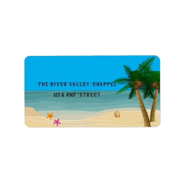 Ocean bliss celebrations label (Front)