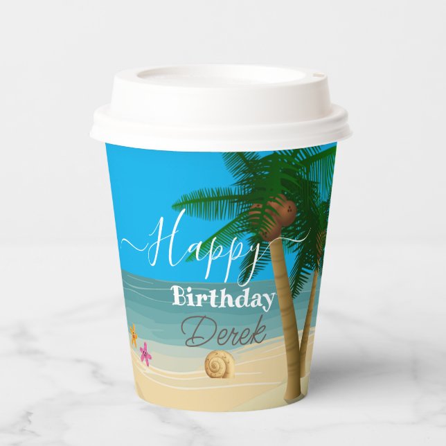 Ocean Bliss Celebrations Paper Cups (Front)