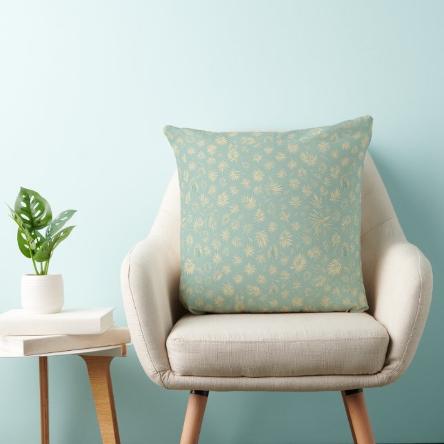 Ocean Bloom - Seabreeze Petals Decorative Throw Pi Cushion (Chair)