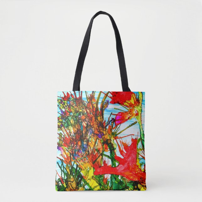 Ocean Blooms Tote Bag (You can Customise) (Front)