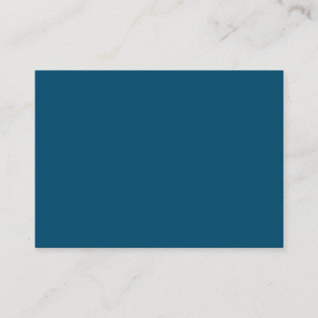 Ocean Blue #00486B, Beetle Green Enclosure Card (Front)