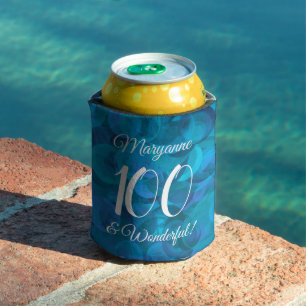 Ocean Blue 100 and Wonderful Birthday Party Can Cooler