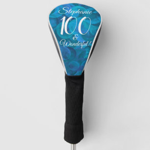 Ocean Blue 100 and Wonderful Birthday Party Golf Head Cover