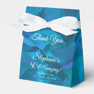 Ocean Blue 80 and Amazing Birthday Party Favour Box