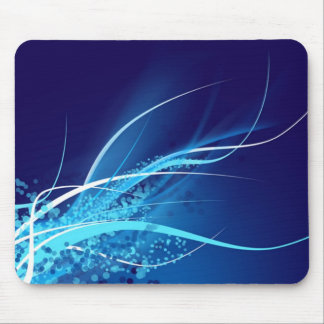 Ocean Blue Abstract Mouse Pad