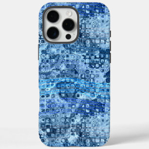 Ocean Blue Abstract Water Pattern iPhone 16 Pro Max Case