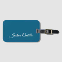 Ocean Blue Calligraphy Simple Professional Name