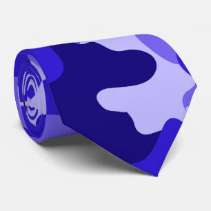 Ocean Blue Camo Neck Tie