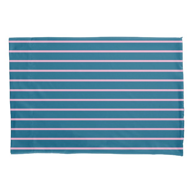 Ocean Blue Colour Minimalist Modern Plain Pillowcase (Front)