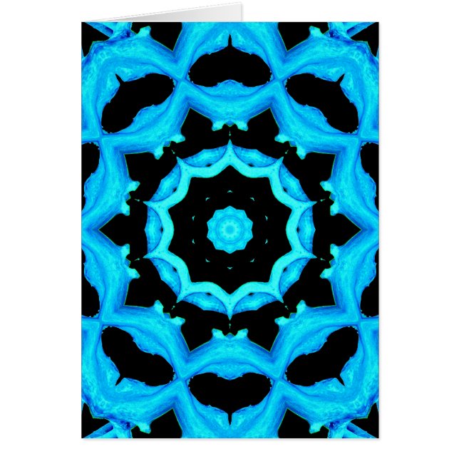 OCEAN BLUE Greetings card (Front)