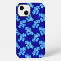 Ocean Blue Honu Turtles Hibiscus Flowers