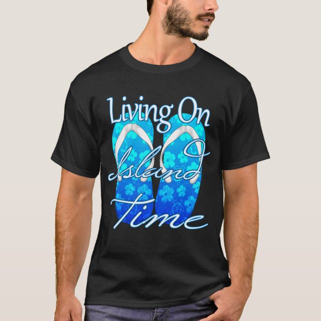 Ocean Blue Island Time T-Shirt (Front)