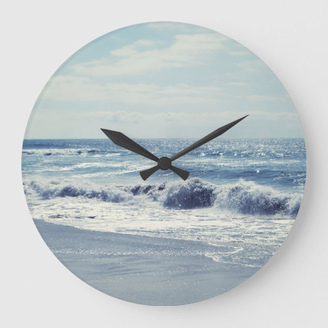 Ocean Blue Large Clock (Front)