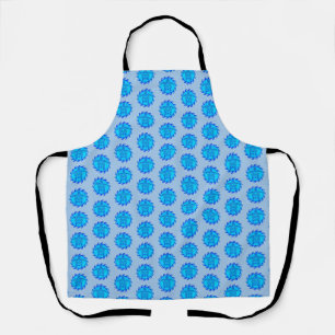 Ocean Blue Maori Sun Tribal Turtles Apron
