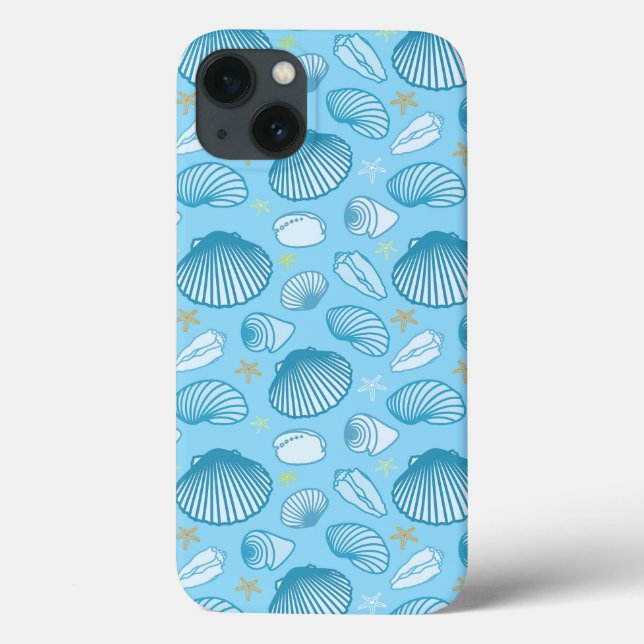 Ocean Blue Pattern Case-Mate iPhone Case (Back)