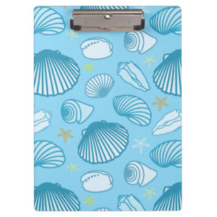 Ocean Blue Pattern Clipboard