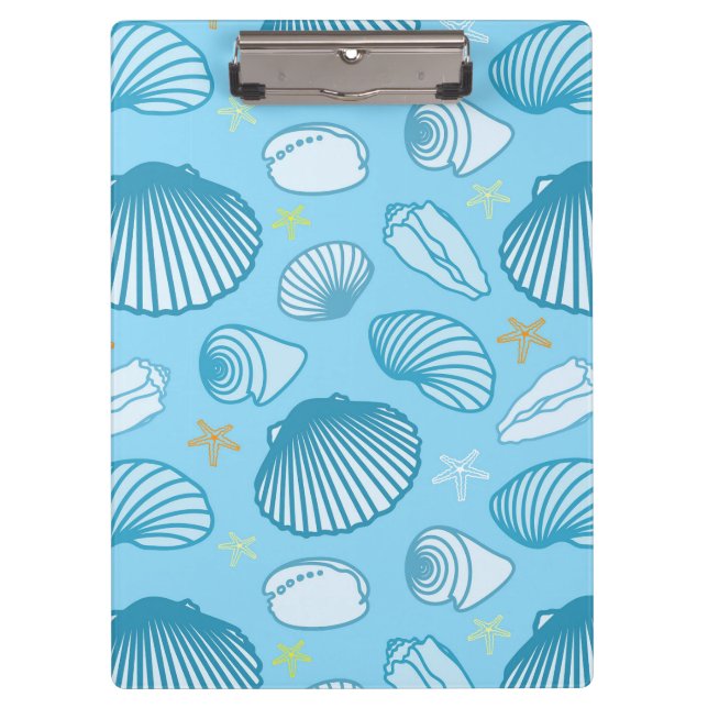 Ocean Blue Pattern Clipboard (Front)