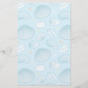 Ocean Blue Pattern Stationery
