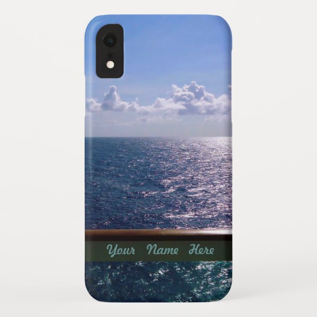 Ocean Blue Personalised Case-Mate iPhone Case (Back)