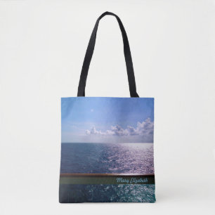 Ocean Blue Personalised Tote Bag