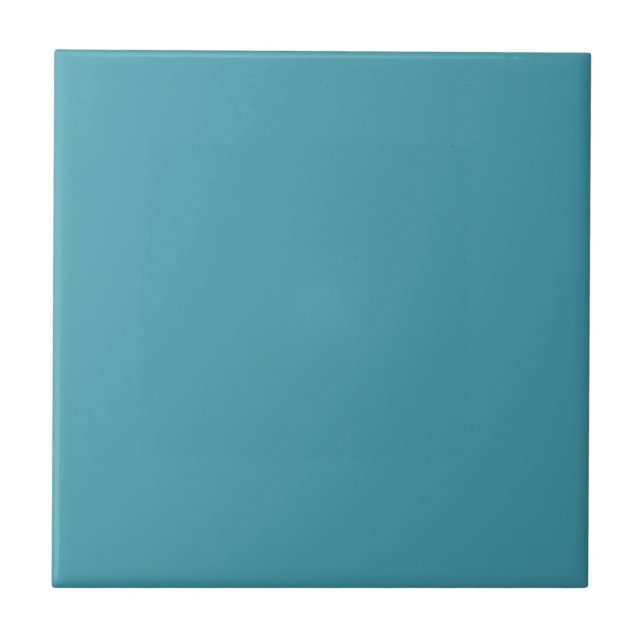 Ocean Blue Solid Colour | #449cad Tile (Front)