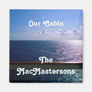 Ocean Blue Stateroom Door Marker Magnet