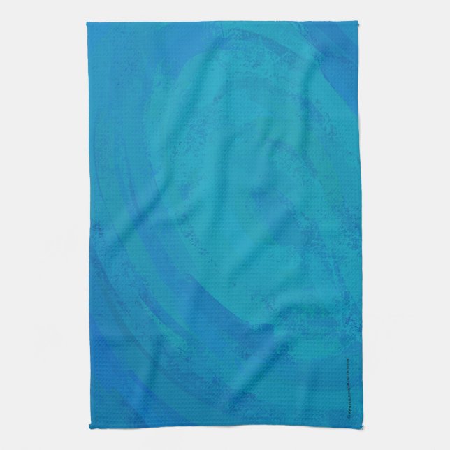 Ocean Blue Tea Towel (Vertical)