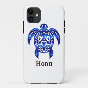 Ocean Blue Tribal Hawaiian Sea Turtle Case-Mate iP iPhone Case