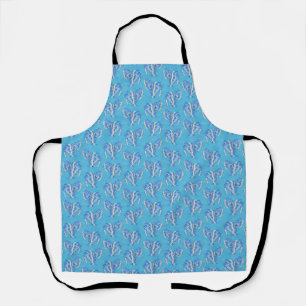 Ocean Blue Tribal Tattoo Manatees Apron