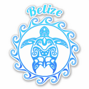 Ocean Blue Tribal Turtle Belise