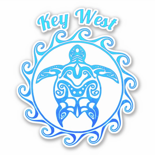 Ocean Blue Tribal Turtle Key West (Front)
