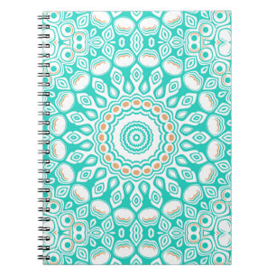 Ocean Blue Turquoise Medallion Notebook