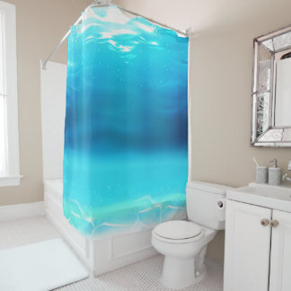 Ocean Blue Water Shower Curtain