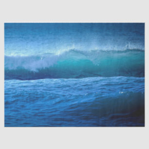 Ocean Blue Wave 4 20x30  Decoupage Tissue Paper
