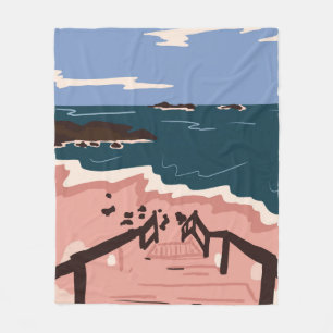 Ocean Blues Fleece Blanket