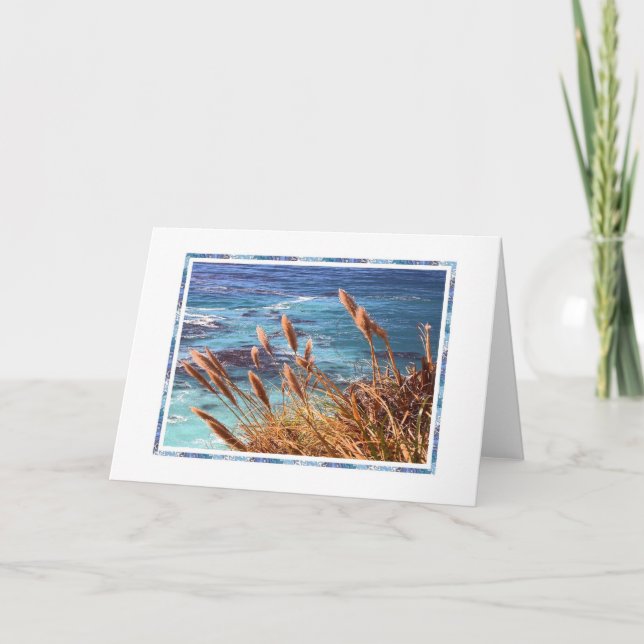 Ocean Blues Greeting Card (Front)