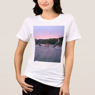 ocean bond between dad and daugther Tri-Blend shirt