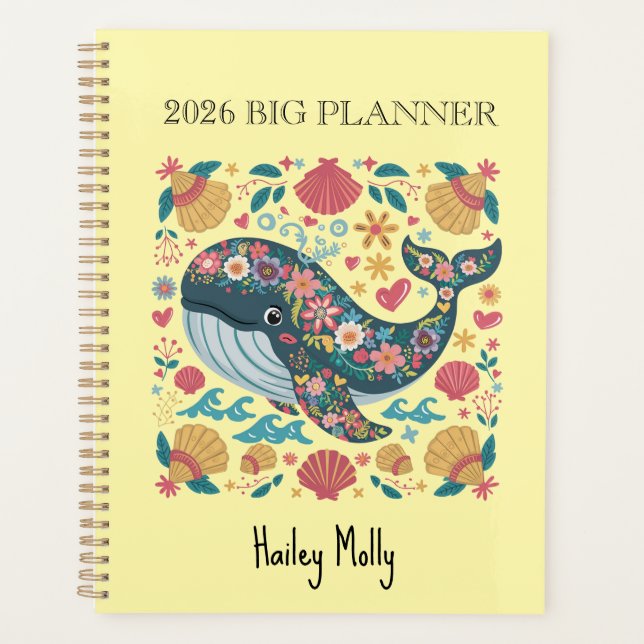 Ocean Breeze 2026 Planner (Dolphin Seaside Cover)  (Front)