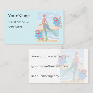 Ocean Breeze Coastal Dance Horizon Business Card