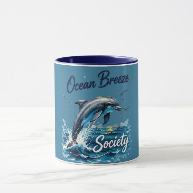 	Ocean Breeze Mug Navy Trim (Center)
