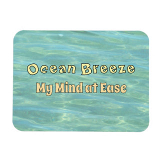 Ocean Breeze, My Mind at Ease – Aqua Ocean Ripple Magnet
