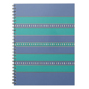 Ocean Breeze Stripes Notebook