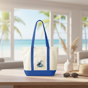 Ocean Breeze: Watercolor Seagull Tote Bag