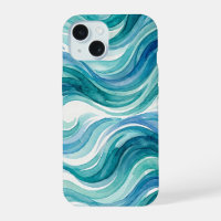 Ocean Breeze Watercolor Waves