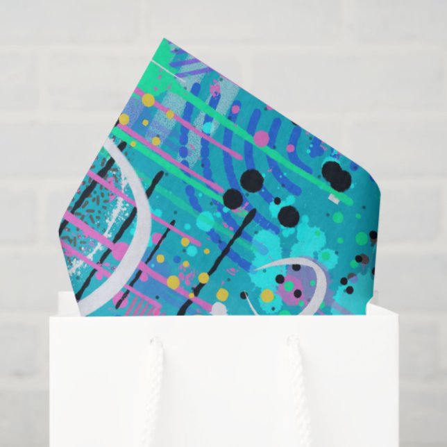 Ocean Bubbles: Maximalist Art Tissue Paper (Gift Bag)