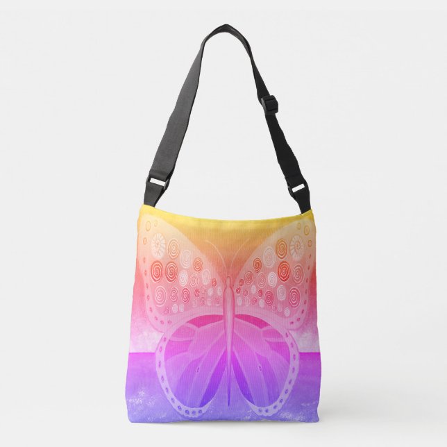 Ocean Butterfly Crossbody Bag (Front)