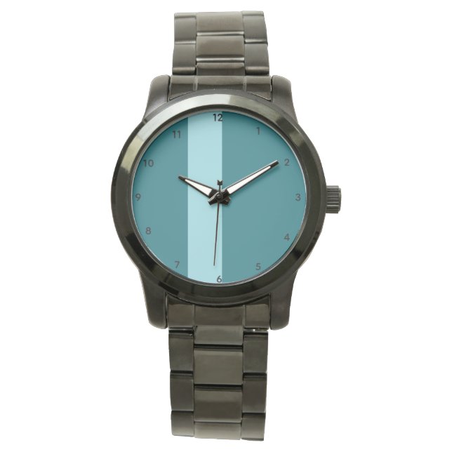  Ocean Calm Unisex Oversized Black Bracelet Watch (Front)