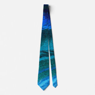 Ocean Carved Stone Tie